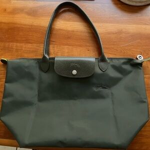 Longchamp Dark Green Tote Bag